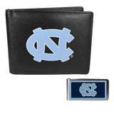 N. Carolina Tar Heels Bi-fold Wallet & Color Money Clip - N. Carolina Tar Heels - Flyclothing LLC