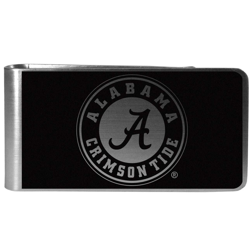 Alabama Crimson Tide Black and Steel Money Clip - Alabama Crimson Tide - Flyclothing LLC