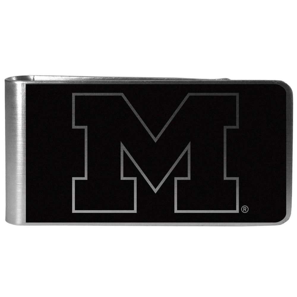 Michigan Wolverines Black and Steel Money Clip - Michigan Wolverines - Flyclothing LLC