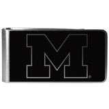 Michigan Wolverines Black and Steel Money Clip - Michigan Wolverines - Flyclothing LLC