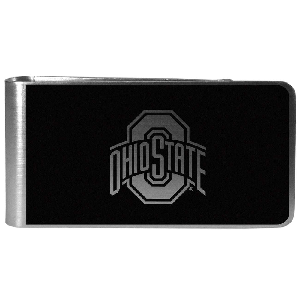 Ohio St. Buckeyes Black and Steel Money Clip - Ohio State Buckeyes - Flyclothing LLC