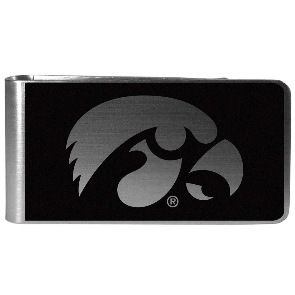 Iowa Hawkeyes Black and Steel Money Clip - Iowa Hawkeyes - Flyclothing LLC