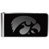 Iowa Hawkeyes Black and Steel Money Clip - Iowa Hawkeyes - Flyclothing LLC
