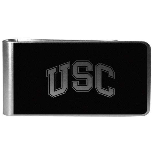 USC Trojans Black and Steel Money Clip - USC Trojans - Flyclothing LLC