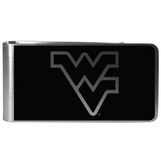 W. Virginia Mountaineers Black and Steel Money Clip - W. Virginia Mountaineers - Flyclothing LLC