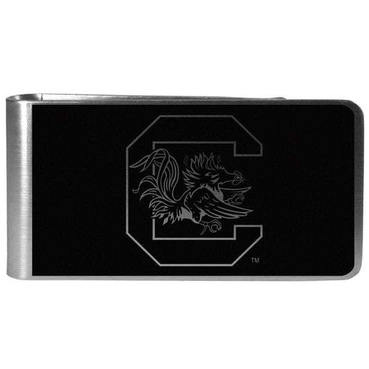 S. Carolina Gamecocks Black and Steel Money Clip - S. Carolina Gamecocks - Flyclothing LLC