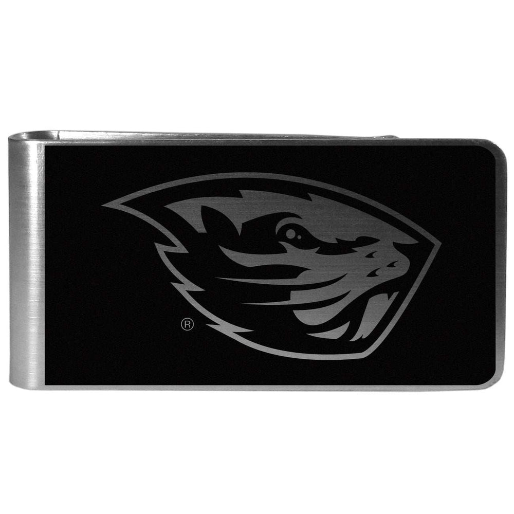 Oregon St. Beavers Black and Steel Money Clip - Oregon St. Beavers - Flyclothing LLC