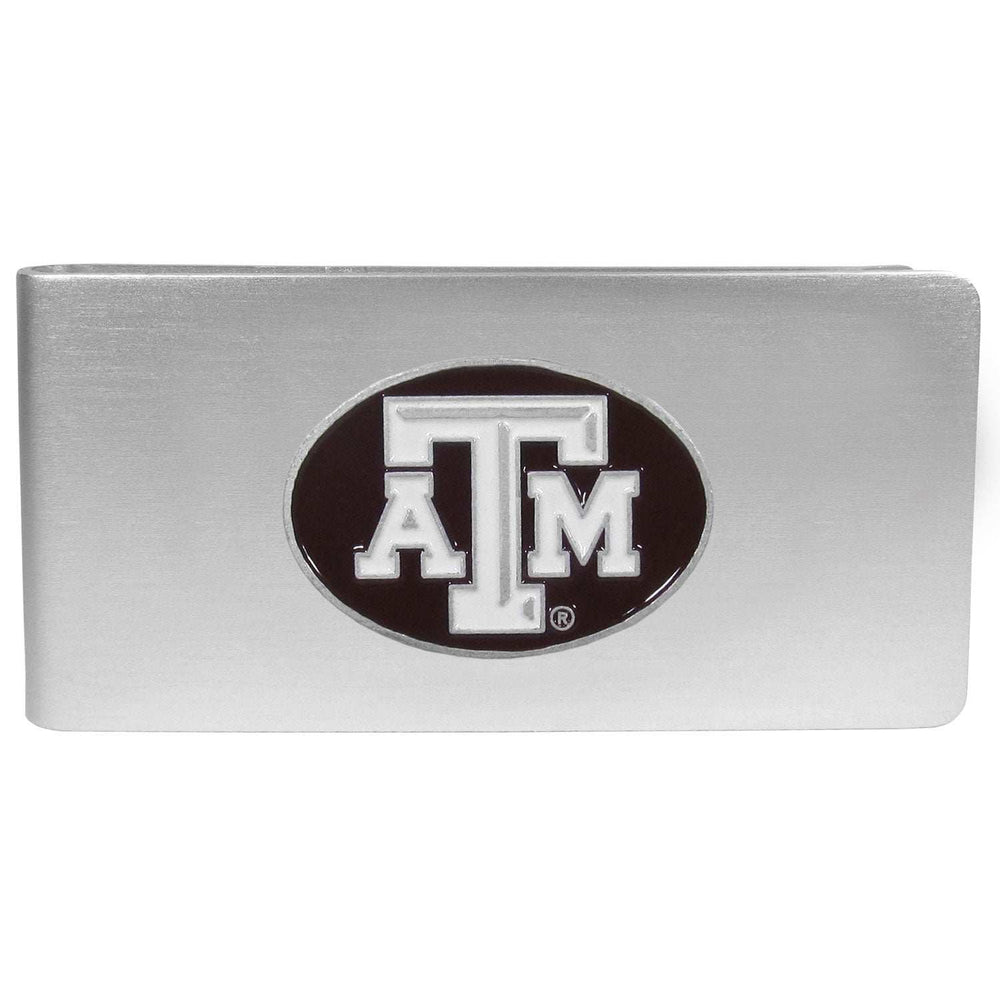 Texas A & M Aggies Brushed Metal Money Clip - Texas A & M Aggies - Flyclothing LLC