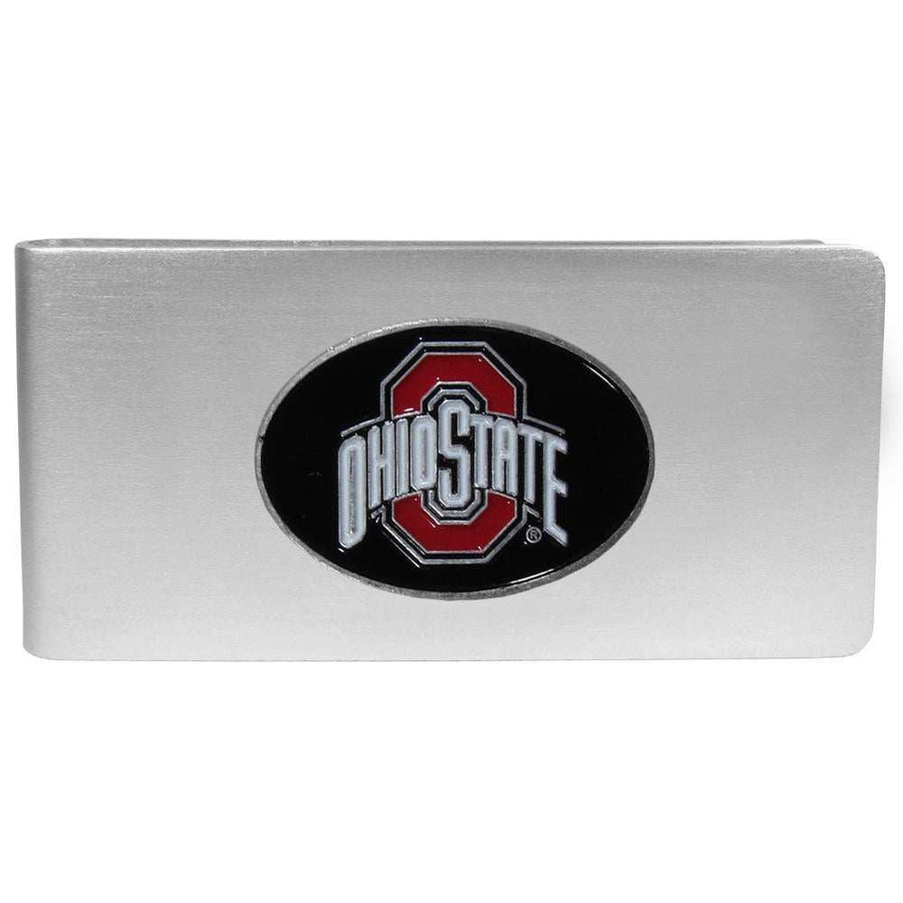 Ohio St. Buckeyes Brushed Metal Money Clip - Ohio State Buckeyes - Flyclothing LLC