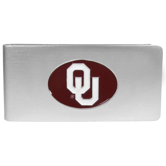 Oklahoma Sooners Brushed Metal Money Clip - Oklahoma Sooners - Flyclothing LLC