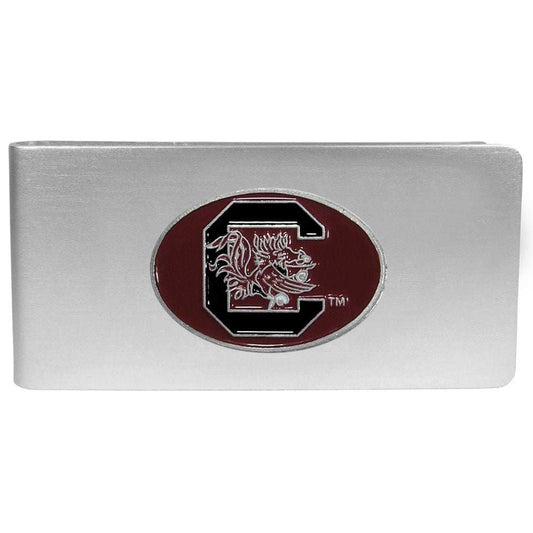 S. Carolina Gamecocks Brushed Metal Money Clip - S. Carolina Gamecocks - Flyclothing LLC