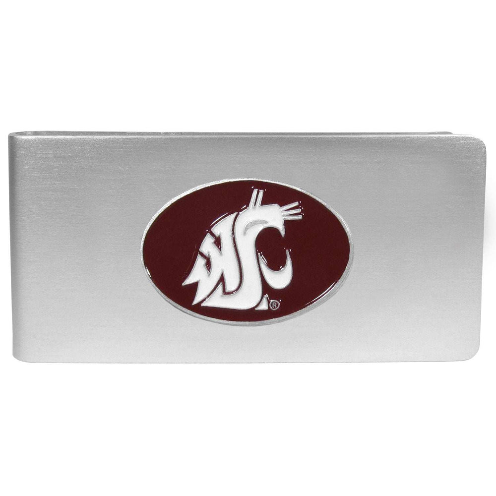 Washington St. Cougars Brushed Metal Money Clip - Washington St. Cougars - Flyclothing LLC