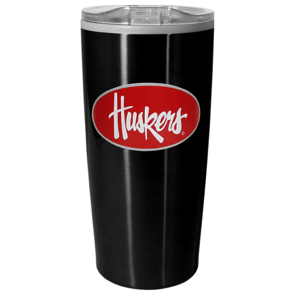 Nebraska Cornhuskers Black Travel Mug - Nebraska Cornhuskers - Flyclothing LLC