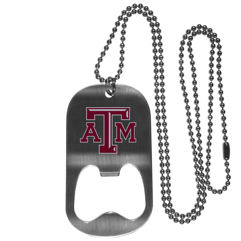 Texas A & M Aggies Bottle Opener Tag Necklace - Texas A & M Aggies - Flyclothing LLC