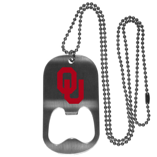 Oklahoma Sooners Bottle Opener Tag Necklace - Oklahoma Sooners - Flyclothing LLC