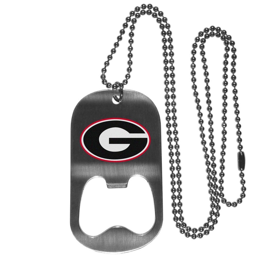 Georgia Bulldogs Bottle Opener Tag Necklace - Georgia Bulldogs - Flyclothing LLC