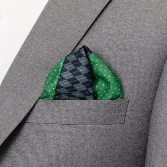 Argyle Dot Multi Pocket Square - Cufflinks.com - Flyclothing LLC