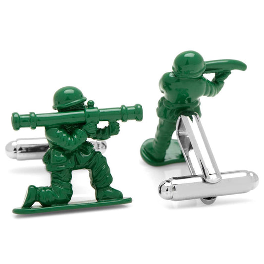 Green Army Men Cufflinks - Cufflinks.com - Flyclothing LLC