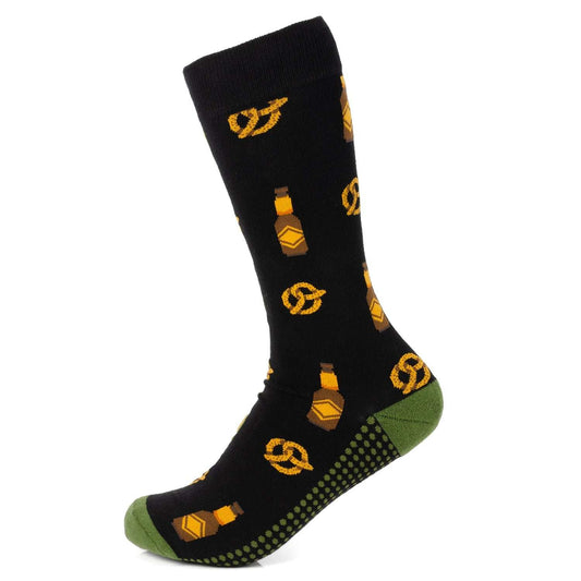 Beer Day Snacks Black Men's Socks - Cufflinks.com - Flyclothing LLC