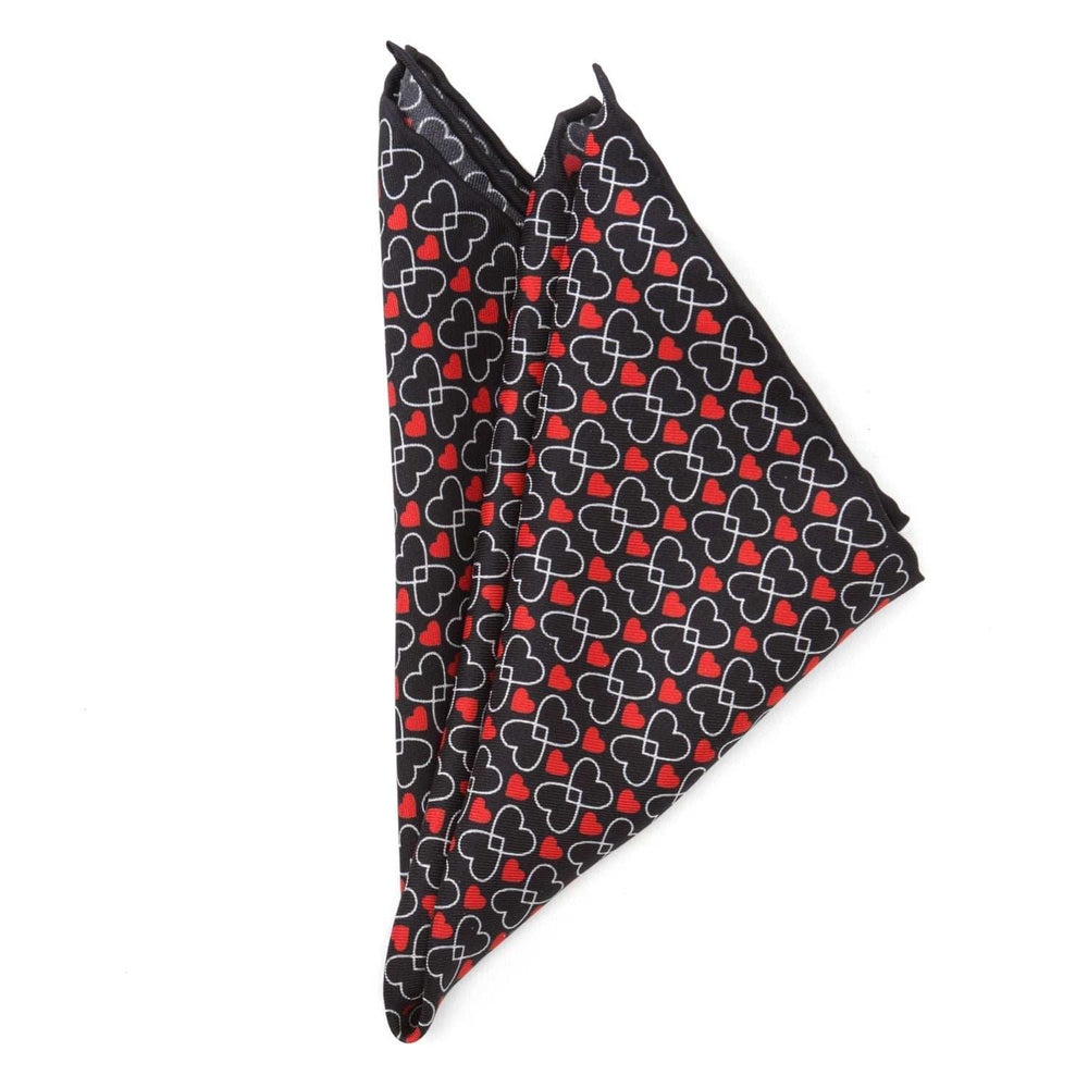 Intertwined Hearts Pocket Square - Cufflinks.com - Flyclothing LLC