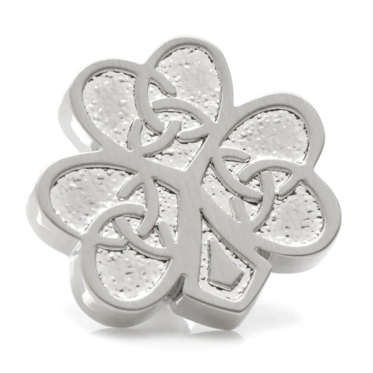 Celtic Knot Shamrock Lapel Pin - Cufflinks.com - Flyclothing LLC