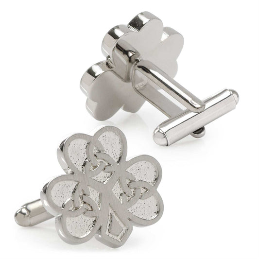 Celtic Knot Shamrock Cufflinks - Cufflinks.com - Flyclothing LLC