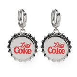Diet Coke Bottle Cap Dangle Earrings - Cufflinks.com - Flyclothing LLC