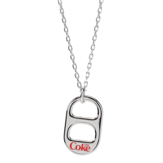 Diet Coke Tab Silver Necklace