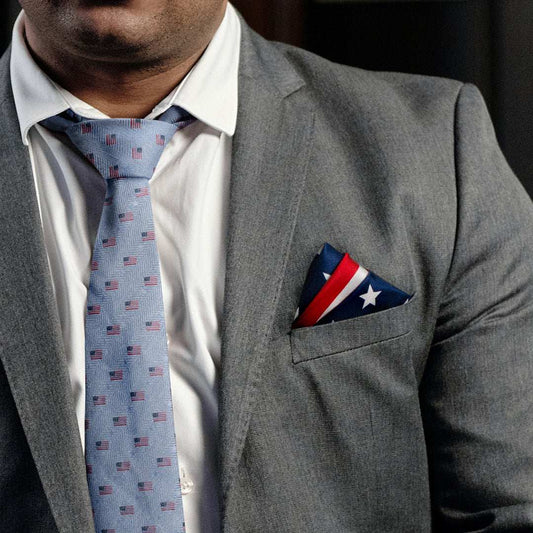 Stars and Stripes Pocket Square - Cufflinks.com - Flyclothing LLC