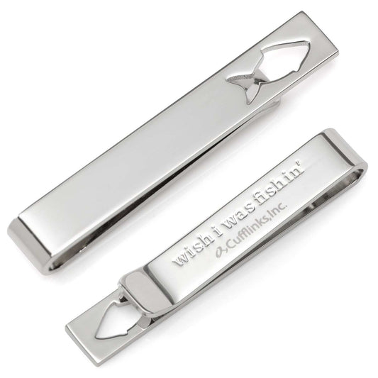 Fishing Cut-Out Hidden Message Tie Bar - Cufflinks.com - Flyclothing LLC