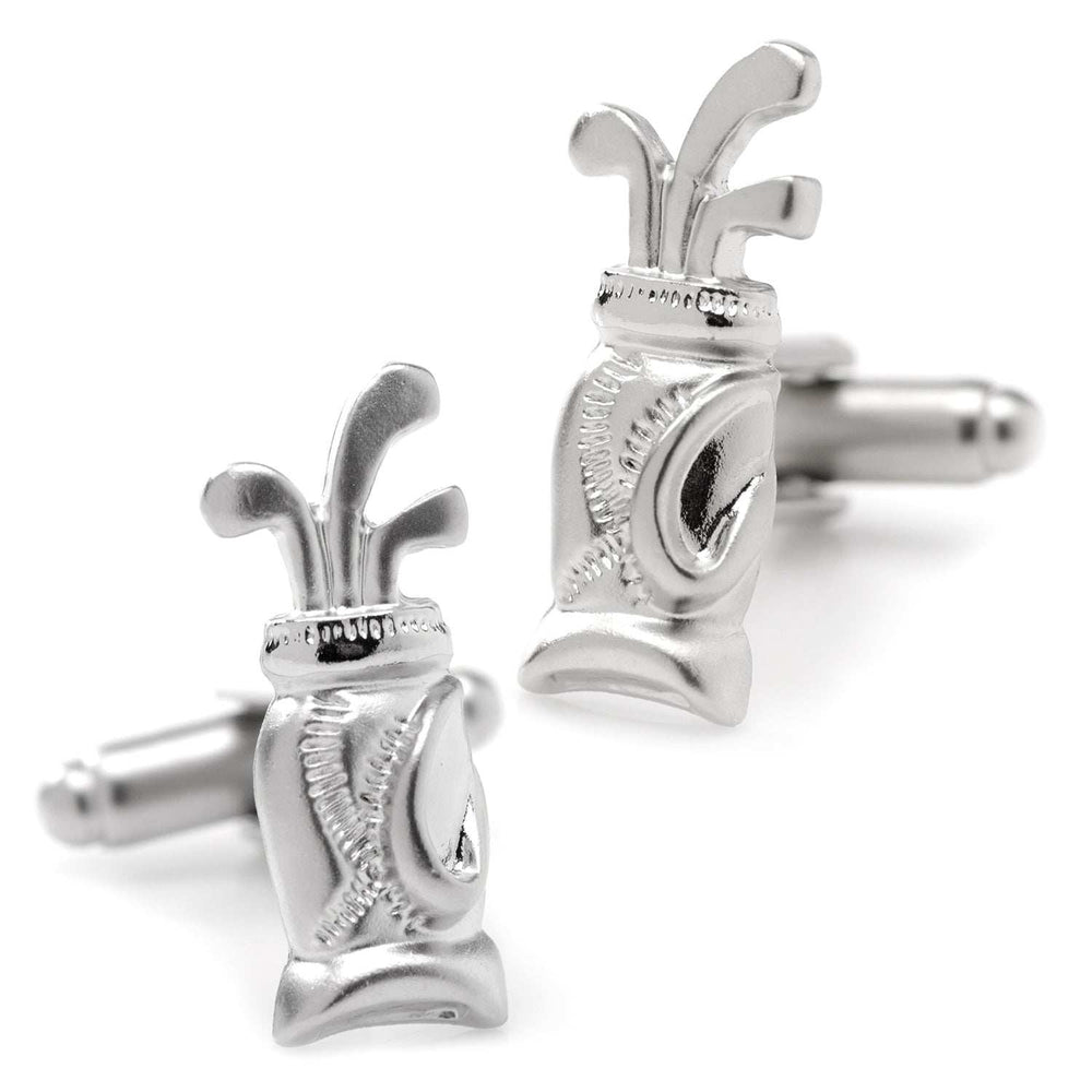 Plated Golf Bag Cufflinks - Cufflinks.com - Flyclothing LLC