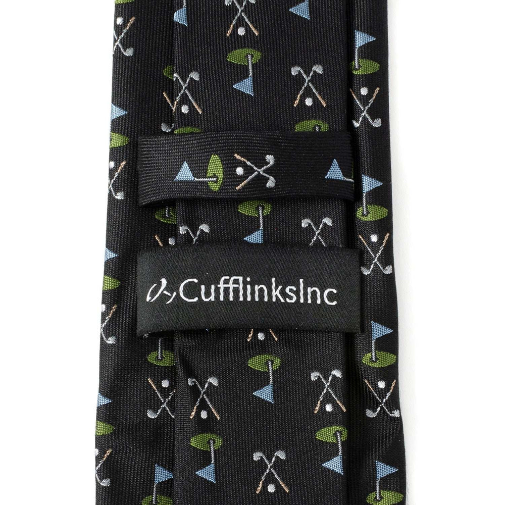Golf Course Black Silk Men's Tie - Cufflinks.com - Flyclothing LLC