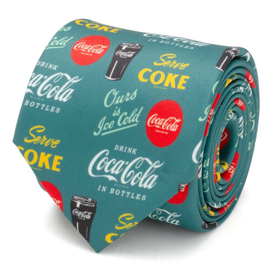 Coca-Cola Green Men's Tie - Cufflinks.com - Flyclothing LLC