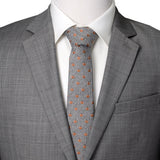 Holiday Pumpkin Herringbone Tie - Cufflinks.com - Flyclothing LLC