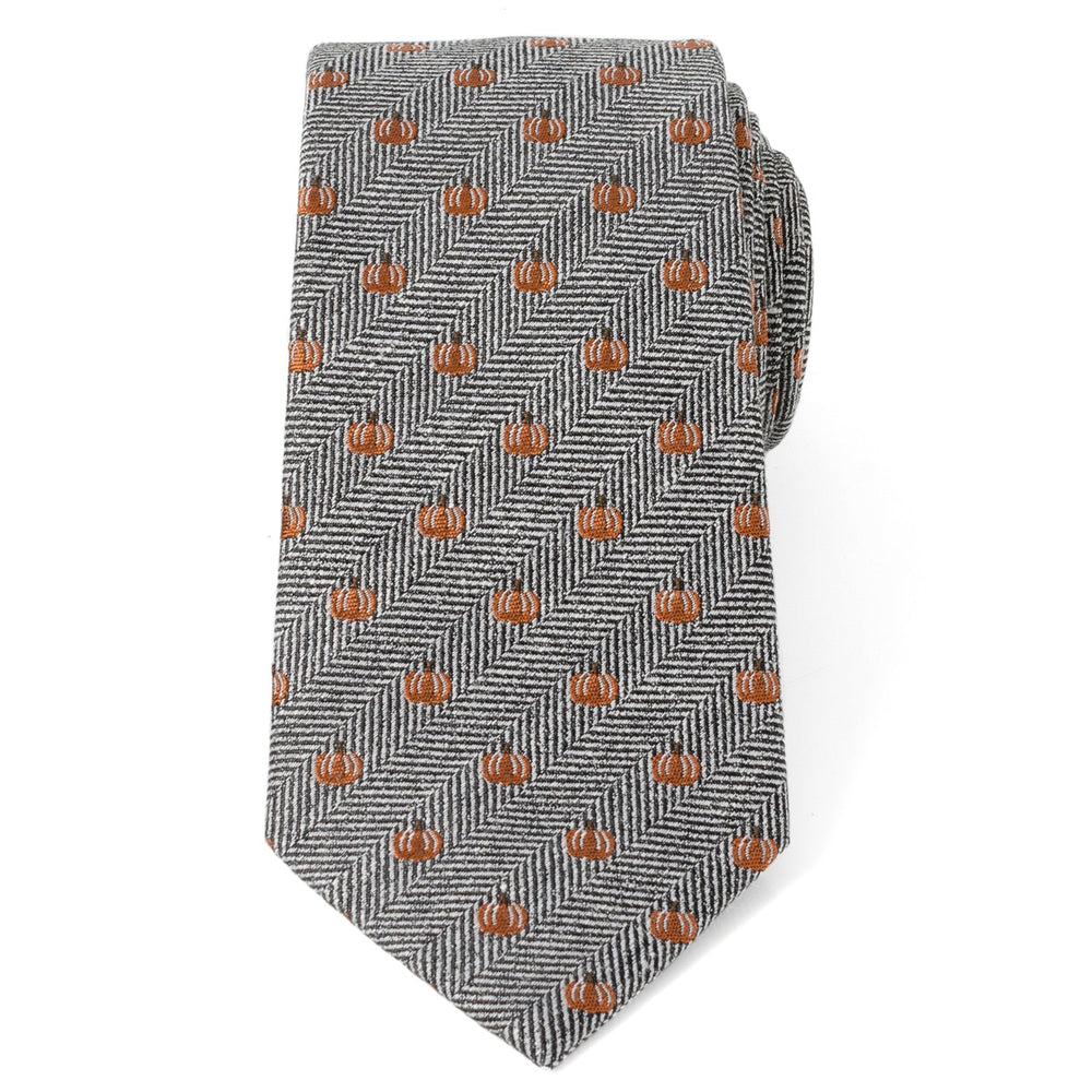 Holiday Pumpkin Herringbone Tie - Cufflinks.com - Flyclothing LLC