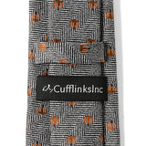 Holiday Pumpkin Herringbone Tie - Cufflinks.com - Flyclothing LLC
