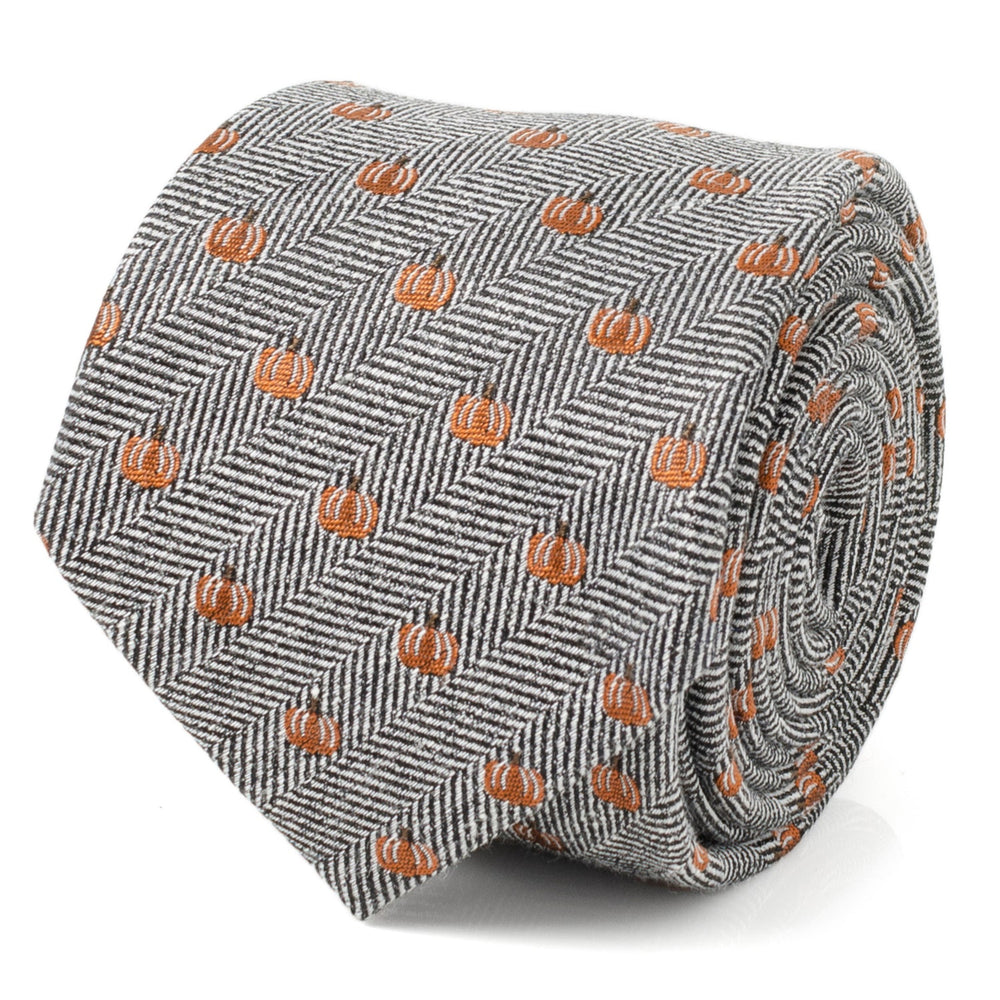Holiday Pumpkin Herringbone Tie - Cufflinks.com - Flyclothing LLC
