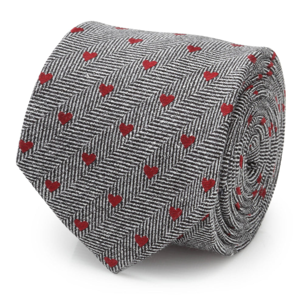 Herringbone Heart Men's Tie - Cufflinks.com - Flyclothing LLC
