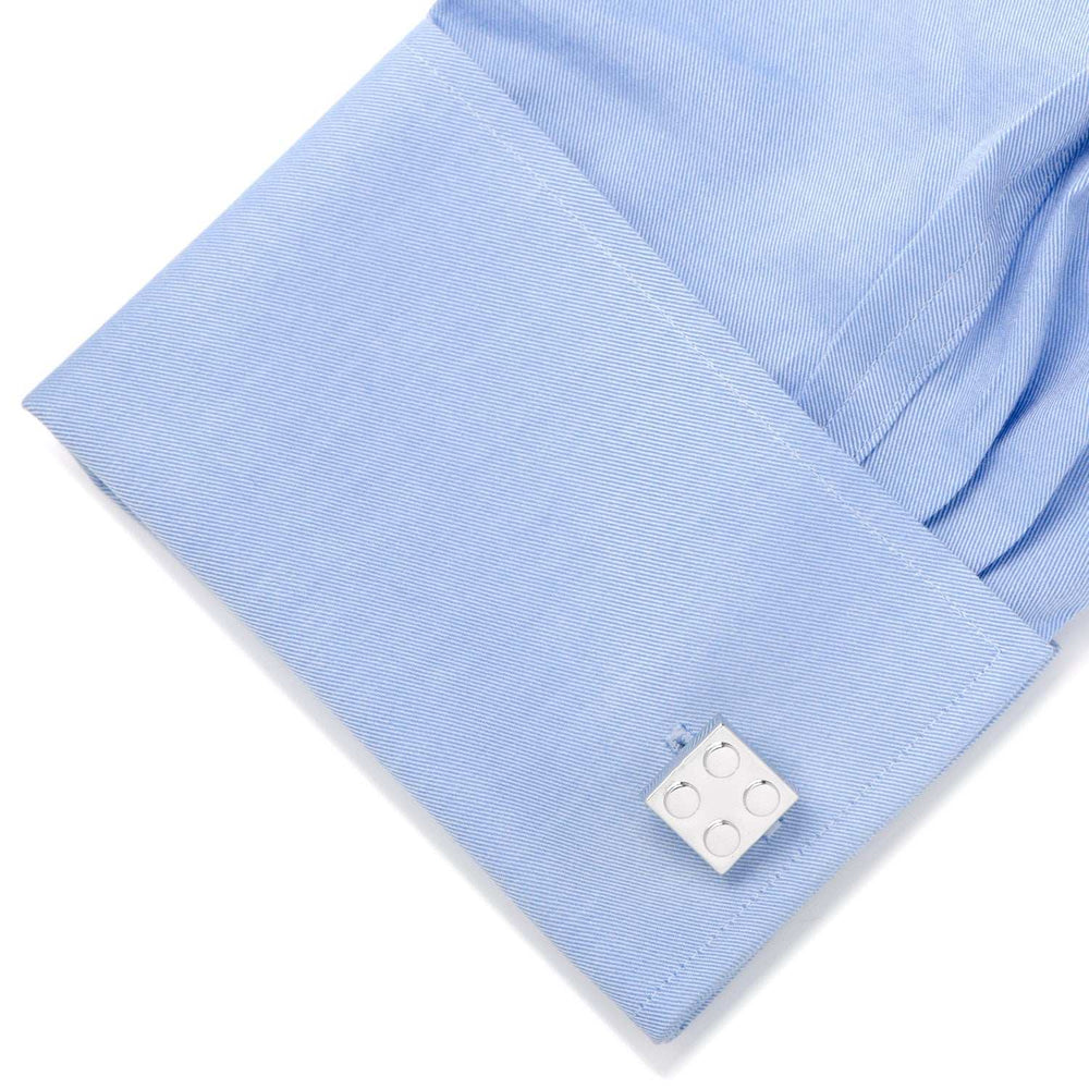 Silver Building Block Cufflinks - Cufflinks.com - Flyclothing LLC