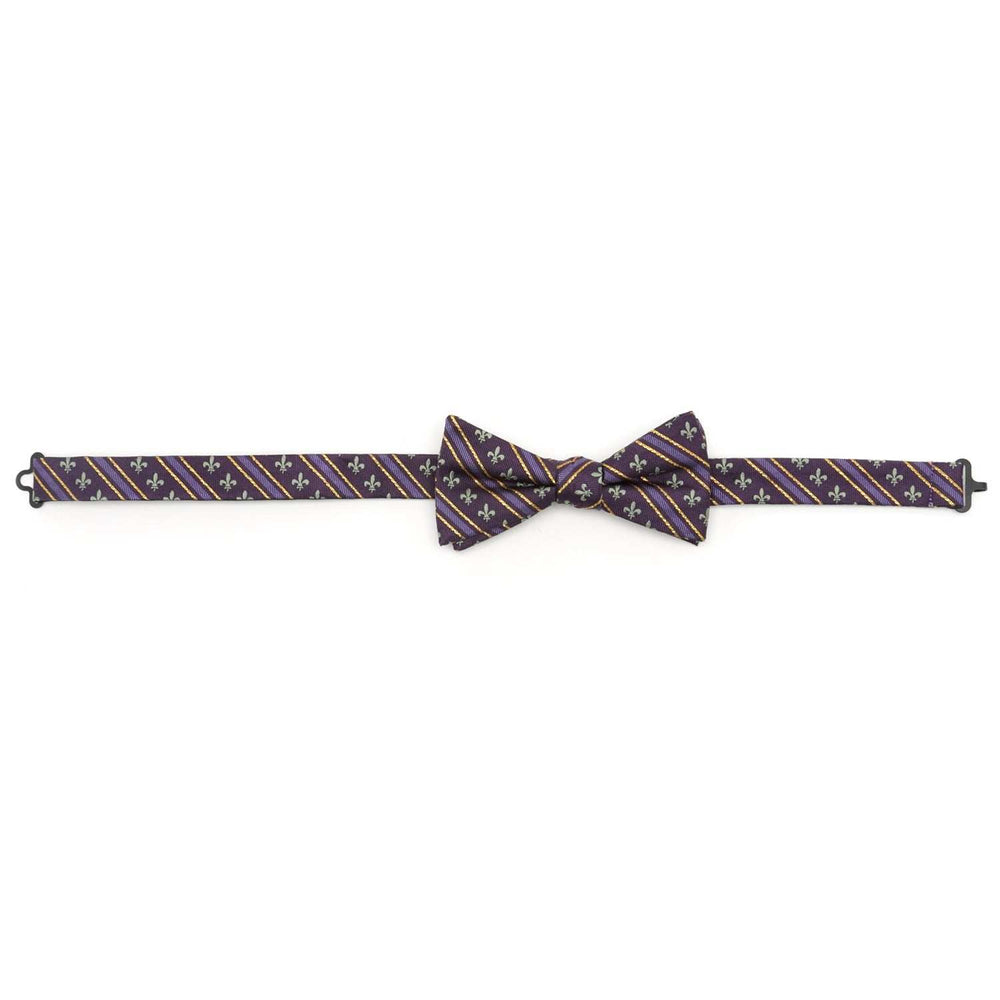 Mardi Gras Stripe Bow Tie - Cufflinks.com - Flyclothing LLC