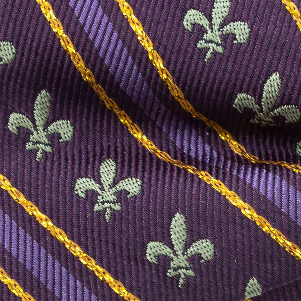 Mardi Gras Stripe Bow Tie - Cufflinks.com - Flyclothing LLC
