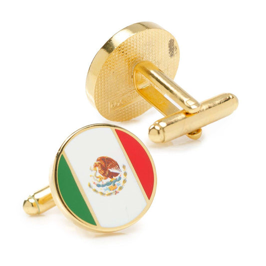 Mexico Flag Cufflinks - Cufflinks.com - Flyclothing LLC