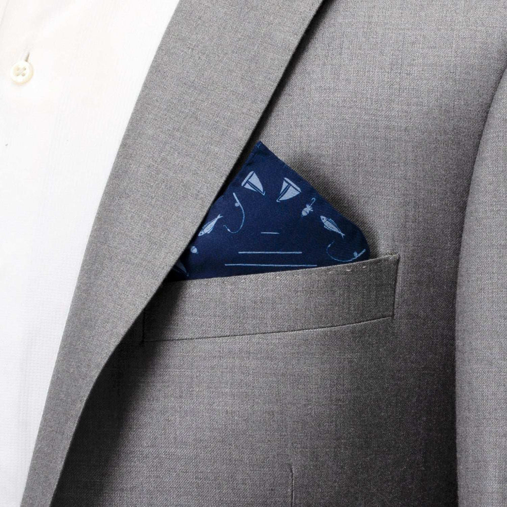 Nautical Blue Pocket Square - Cufflinks.com - Flyclothing LLC
