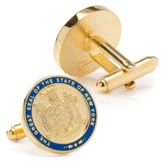 New York State Seal Cufflinks - Cufflinks.com - Flyclothing LLC