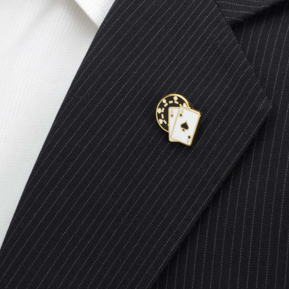 Poker Lapel Pin - Cufflinks.com - Flyclothing LLC