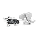 Pork Butcher Cuts Cufflinks - Cufflinks.com - Flyclothing LLC