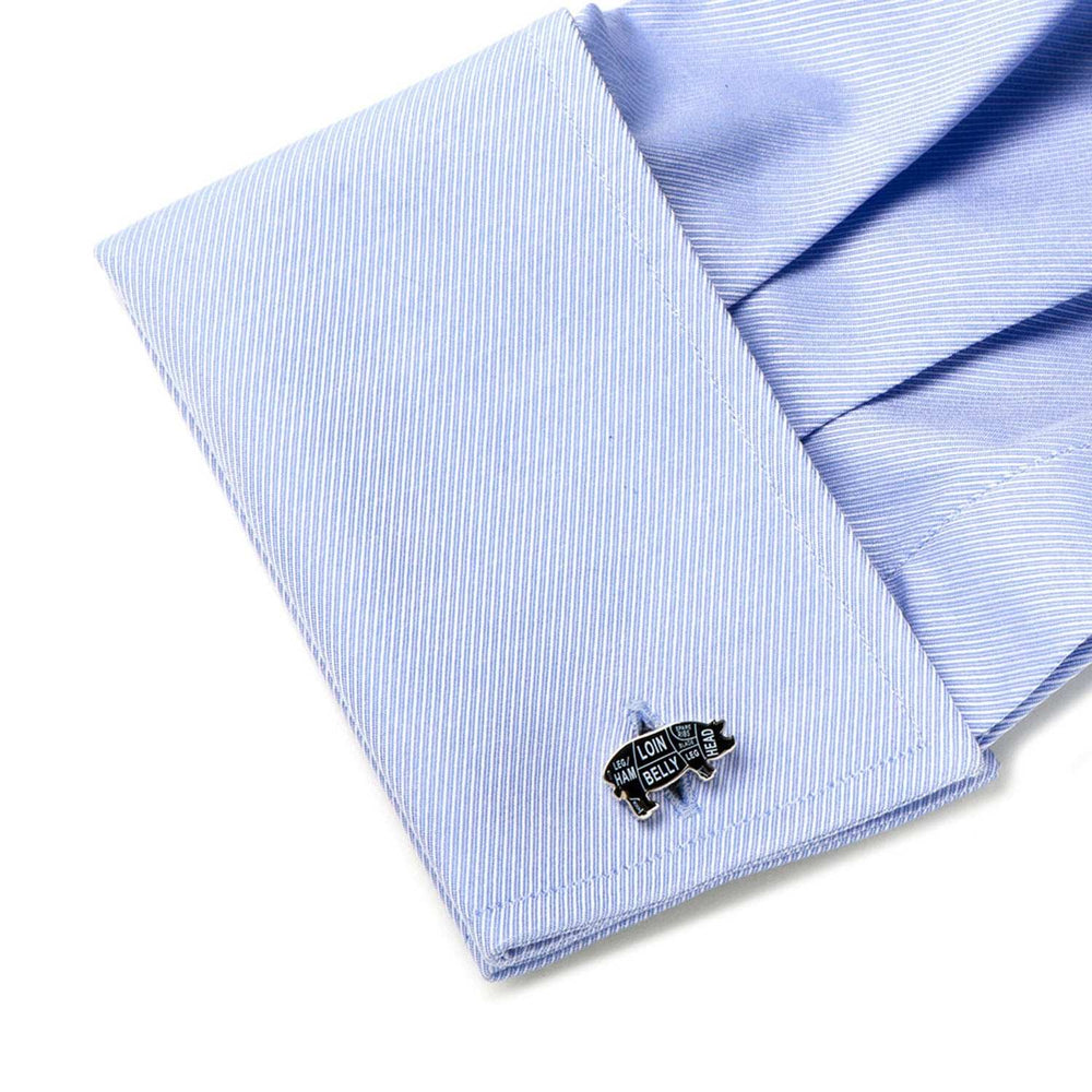 Pork Butcher Cuts Cufflinks - Cufflinks.com - Flyclothing LLC