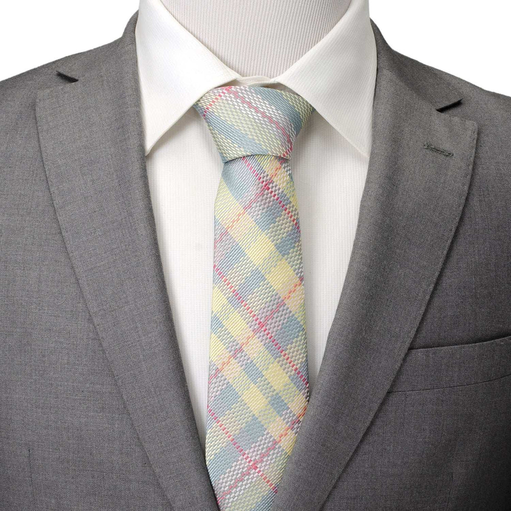 Pastel Plaid Men's Tie - Cufflinks.com - Flyclothing LLC