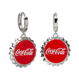 Coca-Cola Red Bottle Cap Earrings - Cufflinks.com - Flyclothing LLC