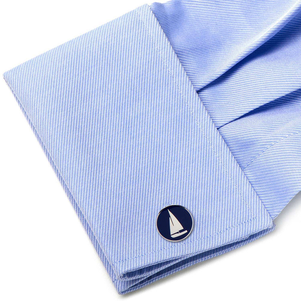 Sailboat Cufflinks - Cufflinks.com - Flyclothing LLC